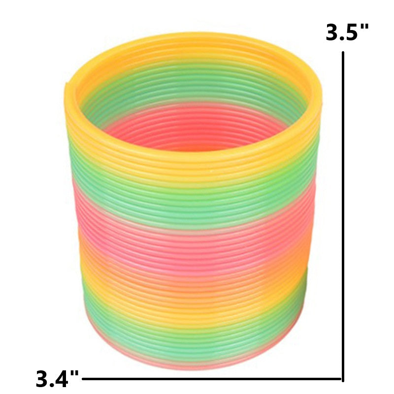 2pcs NEW Magic Rainbow Color Walking Spring Toy 3.4" × 3.5" Novelty Toys