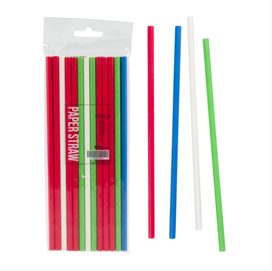 25 Piece Paper Straw Pack