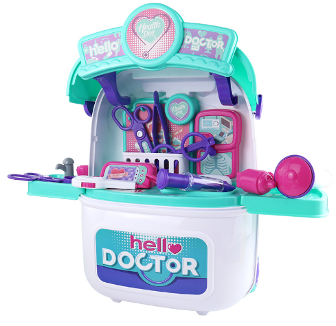 2 IN 1Children Doctor Toys Trolley Case Role Play Doctor Toys for Kids