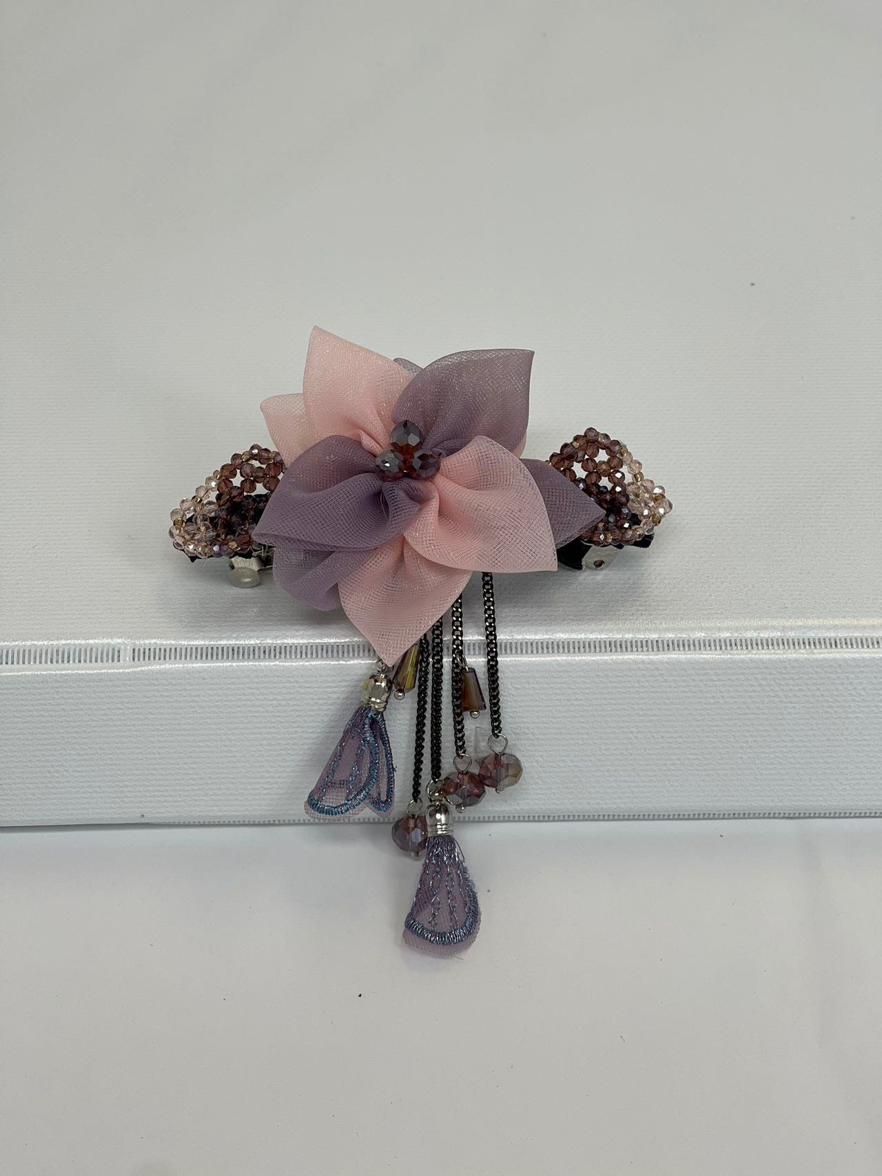 Flower Hair Clip for Women  Elegant Headwear Bridal Wedding Hair Accessory