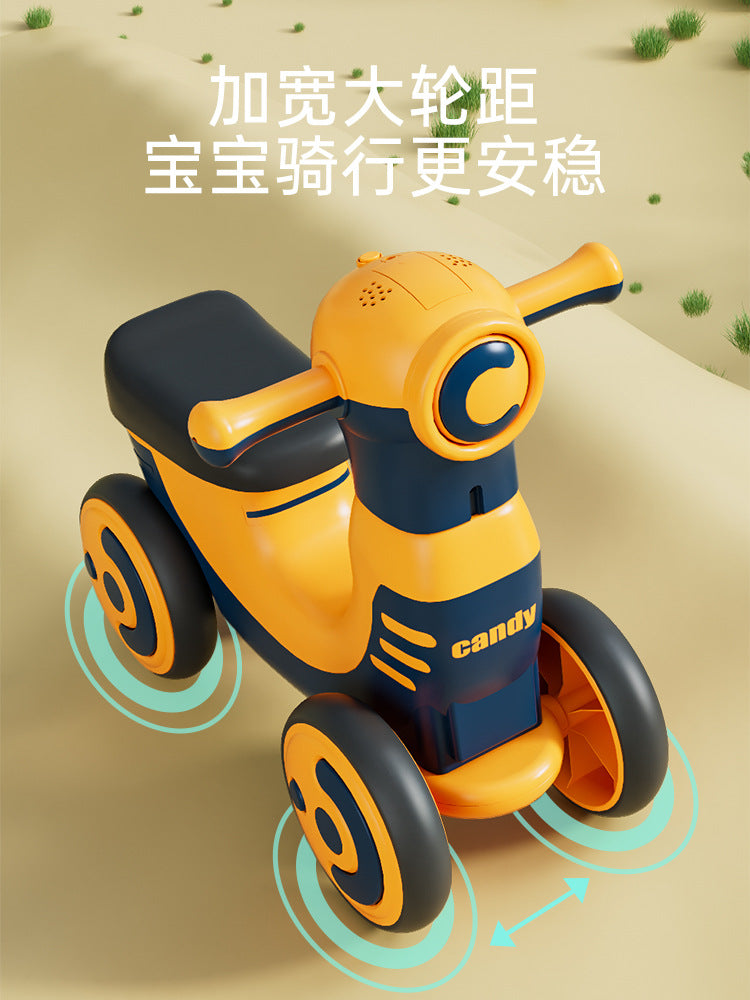 New Children's Balance Car With Music and Light Four-wheel Balance Car