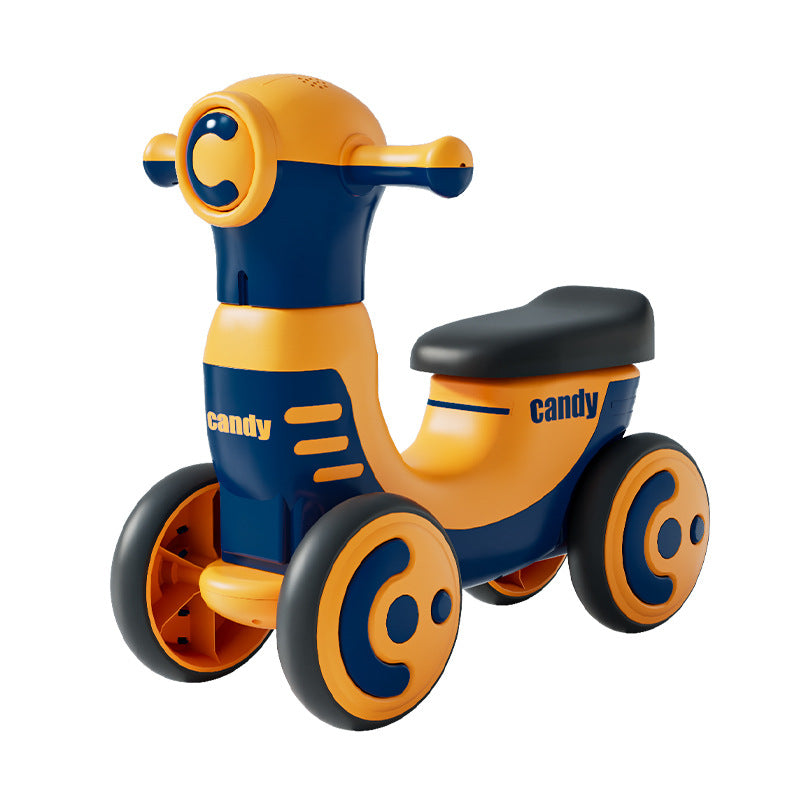 New Children's Balance Car With Music and Light Four-wheel Balance Car