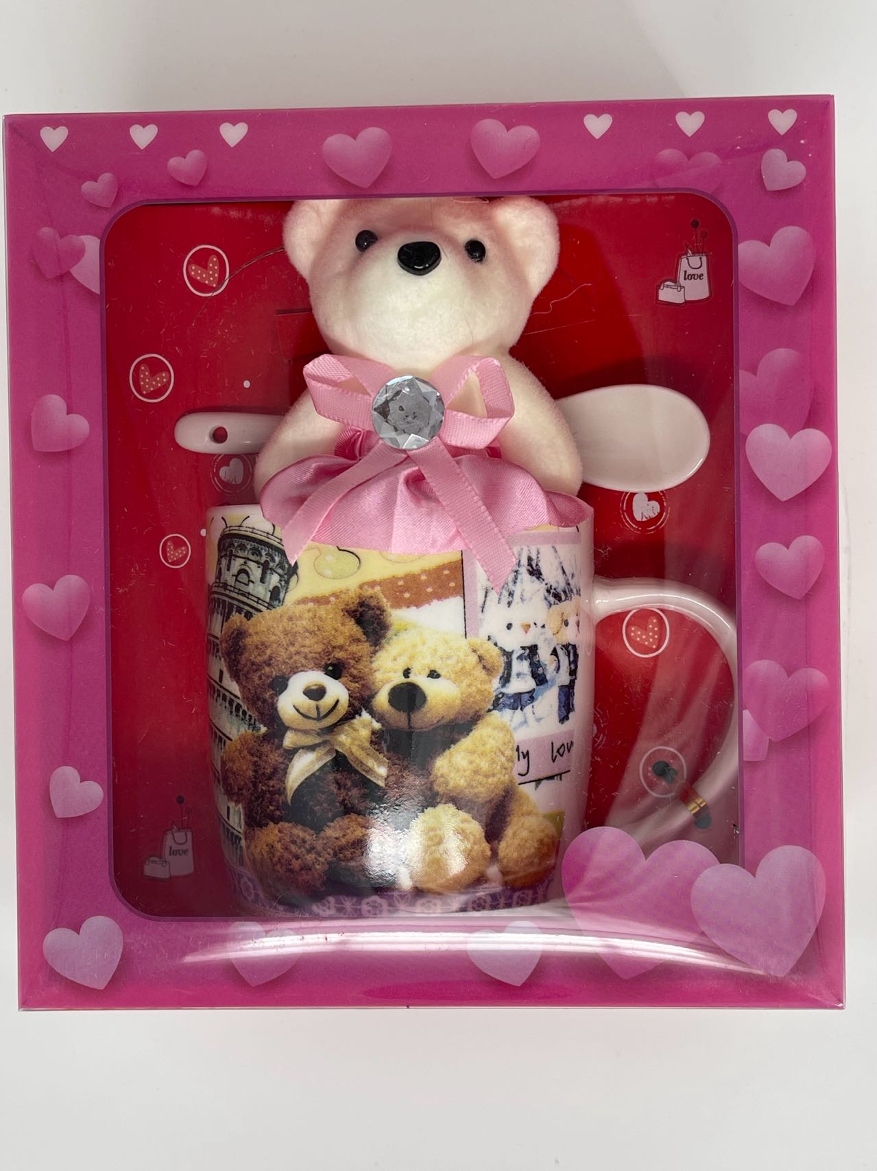 Amazon.com: Personalized Teddy Bear with Picture and Custom Text on Heart, Bear  Stuffed Animals as Personalized Gift for Women/Men as Valentines Day Gifts/Birthday  Gifts (8 in-Pink Heart) : Everything Else