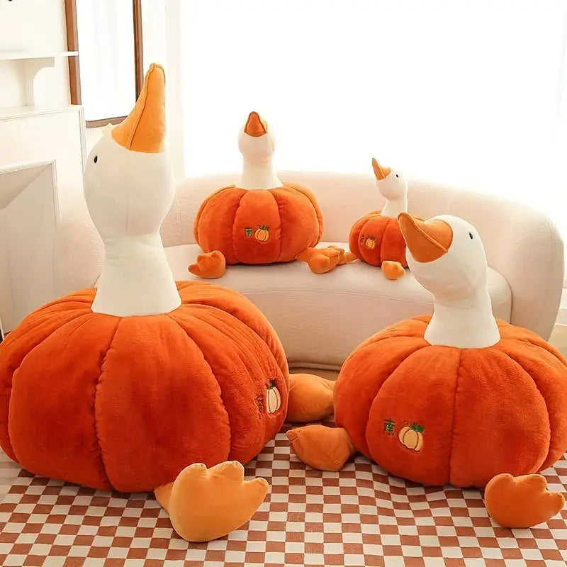 Goose Duck Pumpkin Plush Toy Pillow, Cute Doll Best Sellers Room Decor, Anime Animal Plushy Kawaii Cute Toy For Bed Sofa Couch Home Decor