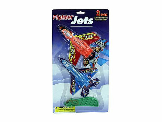 Fighter Jets Easy Pull-Back Action Glider 2pcs Set