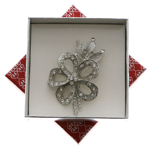 Flower Leaf & Branch Pin with Gift Box