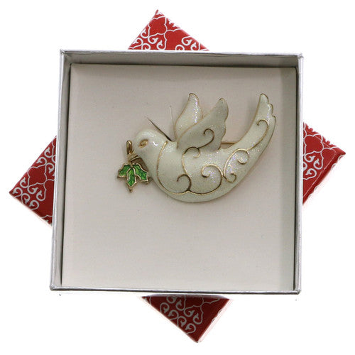 White Dove Pin with Gift Box