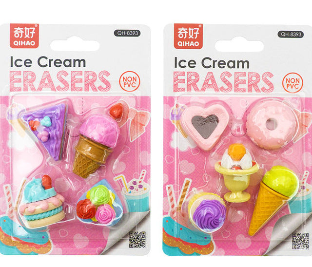 ice cream erasers