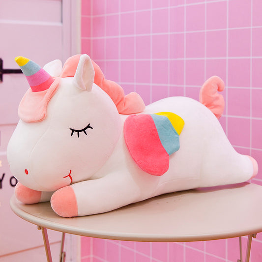 Unicorn Stuffed Animal Soft Plush Pillow Unicorn Plush Animal Toy Pillow Doll, 11.8Inches
