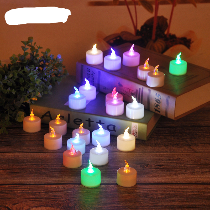 Color Changing LED Tea Lights, Flameless Tealight Candles With Colorful Lights, Battery Operated Colored Fake Candles, No Flickering Light