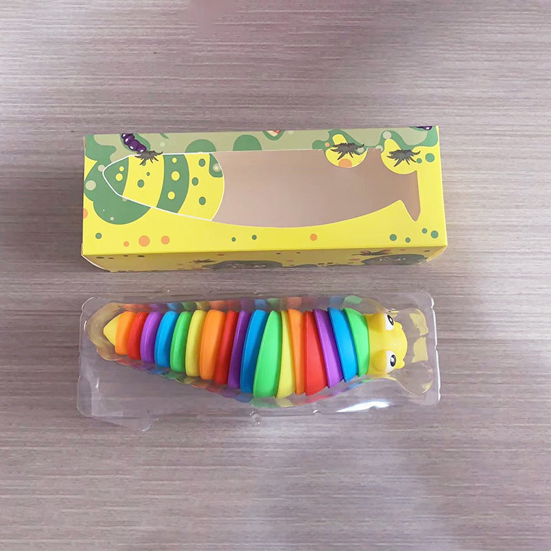 1/3/6Pcs Slug Fidget Sensory Toy Stress Relief Anti-Anxiety for Kids and Adults